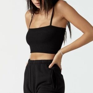 Joah Brown black Crop Top